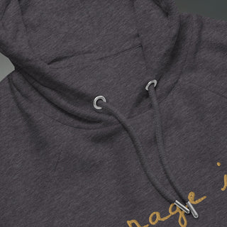 Courage by Jayne | Organic Raglan Hooded Sweatshirt - Dark Yarn
