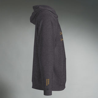 Courage by Jayne | Organic Raglan Hooded Sweatshirt - Dark Yarn