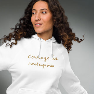 Courage by Jayne | Organic Raglan Hooded Sweatshirt - Dark Yarn