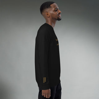 Courage by Jayne | Organic Raglan Crew Sweatshirt Unisex - Dark Yarn