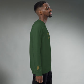 Courage by Jayne | Organic Raglan Crew Sweatshirt Unisex - Dark Yarn