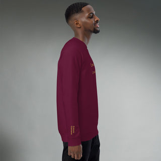Courage by Jayne | Organic Raglan Crew Sweatshirt Unisex - Dark Yarn