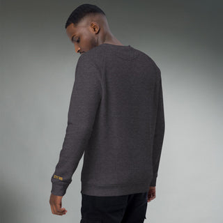 Courage by Jayne | Organic Raglan Crew Sweatshirt Unisex - Dark Yarn