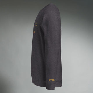 Courage by Jayne | Organic Raglan Crew Sweatshirt Unisex - Dark Yarn