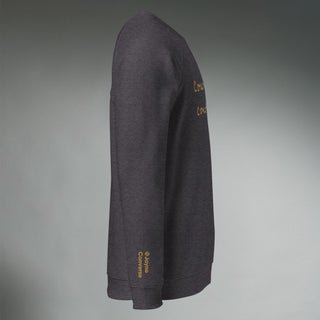 Courage by Jayne | Organic Raglan Crew Sweatshirt Unisex - Dark Yarn