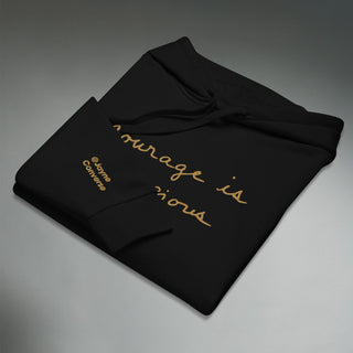 Courage by Jayne | Organic Hooded Sweatshirt - Dark Yarn