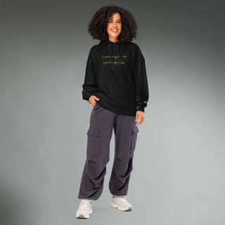 Courage by Jayne | Organic Hooded Sweatshirt - Dark Yarn