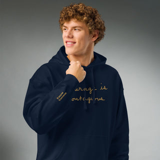 Courage by Jayne | Organic Hooded Sweatshirt - Dark Yarn