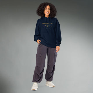 Courage by Jayne | Organic Hooded Sweatshirt - Dark Yarn