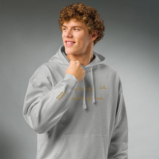 Courage by Jayne | Organic Hooded Sweatshirt - Dark Yarn