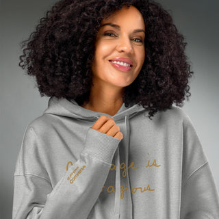 Courage by Jayne | Organic Hooded Sweatshirt - Dark Yarn