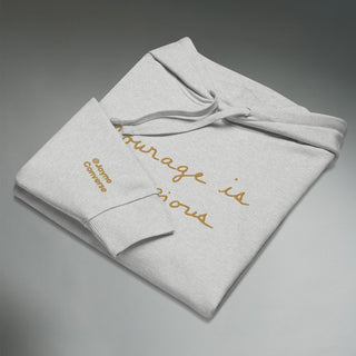 Courage by Jayne | Organic Hooded Sweatshirt - Dark Yarn