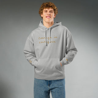 Courage by Jayne | Organic Hooded Sweatshirt - Dark Yarn