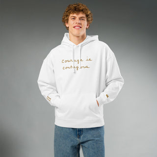Courage by Jayne | Organic Hooded Sweatshirt - Dark Yarn