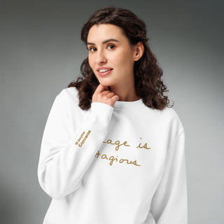 Courage by Jayne | Organic Crew Sweatshirt Unisex - Dark Yarn