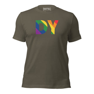 Pride Rainbow Dream T-Shirt | DY Monogram - Dark Yarn