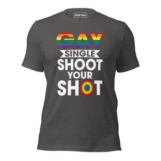 Gay Single Shoot Your Shot | Graphic Dream Tee - Dark Yarn