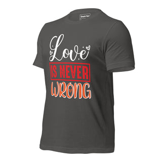 Love Is Never Wrong | Graphic Dream Tee - Dark Yarn