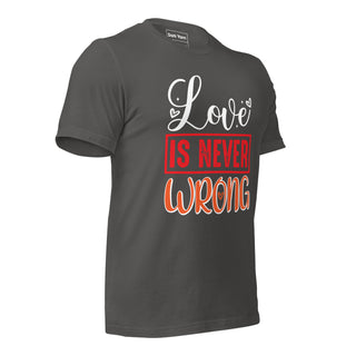 Love Is Never Wrong | Graphic Dream Tee - Dark Yarn