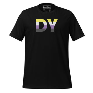 Non-Binary Dream T-Shirt | DY Monogram NB ENBY - Dark Yarn