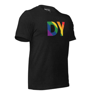 Pride Rainbow Dream T-Shirt | DY Monogram - Dark Yarn