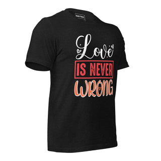 Love Is Never Wrong | Graphic Dream Tee - Dark Yarn