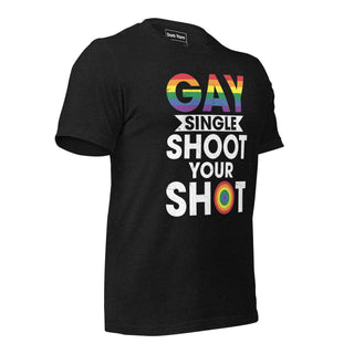 Gay Single Shoot Your Shot | Graphic Dream Tee - Dark Yarn