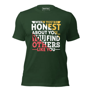 Honest About You, Others Find You | Graphic Dream Tee - Dark Yarn