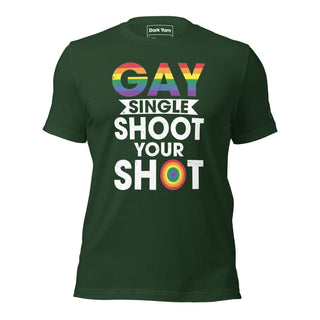 Gay Single Shoot Your Shot | Graphic Dream Tee - Dark Yarn