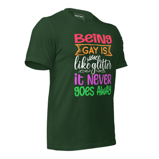 Being Gay Is Like Glitter | Graphic Dream Tee - Dark Yarn