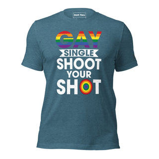 Gay Single Shoot Your Shot | Graphic Dream Tee - Dark Yarn