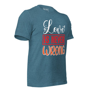 Love Is Never Wrong | Graphic Dream Tee - Dark Yarn