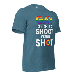 Gay Single Shoot Your Shot | Graphic Dream Tee - Dark Yarn