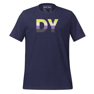 Non-Binary Dream T-Shirt | DY Monogram NB ENBY - Dark Yarn