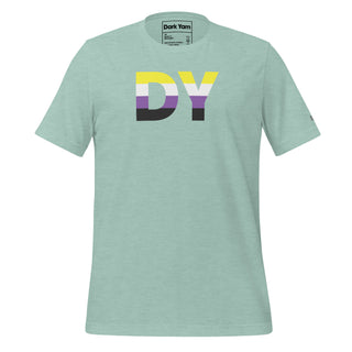 Non-Binary Dream T-Shirt | DY Monogram NB ENBY - Dark Yarn