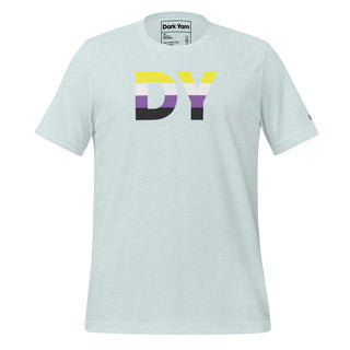 Non-Binary Dream T-Shirt | DY Monogram NB ENBY - Dark Yarn