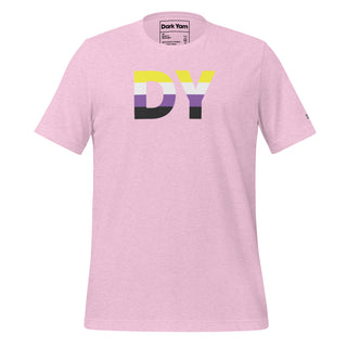 Non-Binary Dream T-Shirt | DY Monogram NB ENBY - Dark Yarn