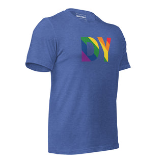 Pride Rainbow Dream T-Shirt | DY Monogram - Dark Yarn