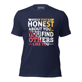 Honest About You, Others Find You | Graphic Dream Tee - Dark Yarn