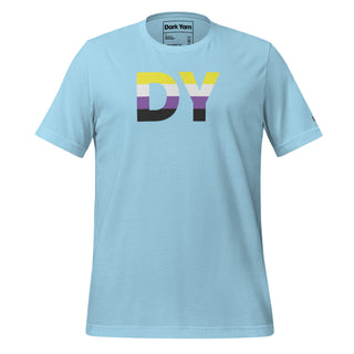 Non-Binary Dream T-Shirt | DY Monogram NB ENBY - Dark Yarn