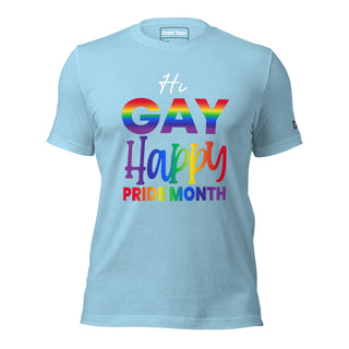 Hi Gay Happy Pride | Graphic Dream Tee - Dark Yarn