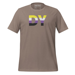 Non-Binary Dream T-Shirt | DY Monogram NB ENBY - Dark Yarn