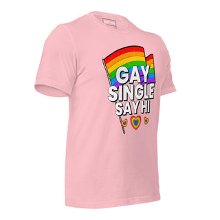 Single Gay Say Hi | Graphic Dream Tee - Dark Yarn