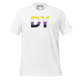 Non-Binary Dream T-Shirt | DY Monogram NB ENBY - Dark Yarn