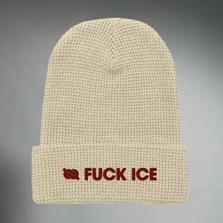 Ice Melt - Waffle Knit Beanie — IIID Edition - Dark Yarn